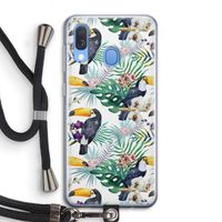 Tukans: Samsung Galaxy A40 Transparant Hoesje met koord
