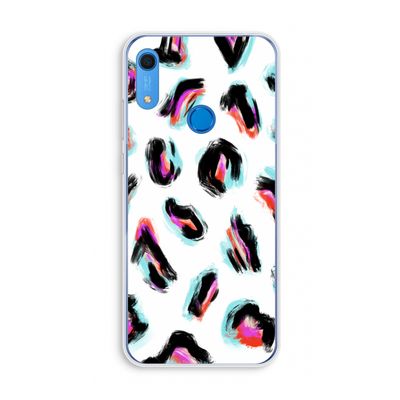 Cheetah color: Huawei Y6s Transparant Hoesje