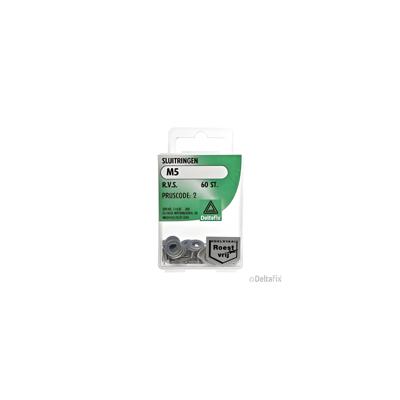 Sluitringen m5 rvs 60st - Deltafix