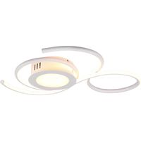 LED Plafondlamp - Plafondverlichting - Trion Jivino - 36W - Aanpasbare Kleur - Dimbaar - Rond - Mat Wit - Aluminium - thumbnail
