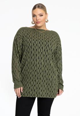 Yoek Vierkante trui LIV | Licht Groen | Maat 58/60