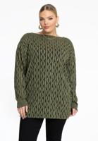 Yoek Vierkante trui LIV | Licht Groen | Maat 38/40