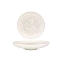 Bonna Diep bord - Lunar White - Porselein - 25 cm (1300cc) - set van 6