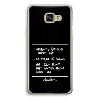Mijn Motto's: Samsung Galaxy A5 (2016) Transparant Hoesje