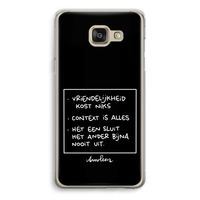Mijn Motto's: Samsung Galaxy A5 (2016) Transparant Hoesje