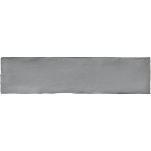 Wandtegel Colonial Grey Mat 7.5x30 cm Mat Grijs Jabo