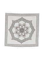 Brunello Cucinelli carré de poche en soie à motif mandala - Tons neutres