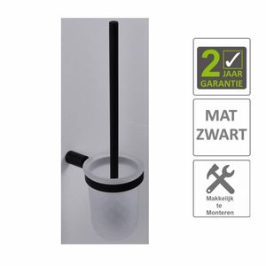 AQS Toiletborstelhouder Mia Mat Zwart Boss & Wessing