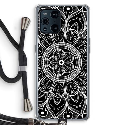 Roses Are Red: Oppo Find X3 Transparant Hoesje met koord