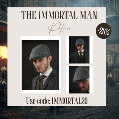 Heather Highland Pet | Harris Tweed | Klassieke Flat Cap | Grijs | Peaky Blinders