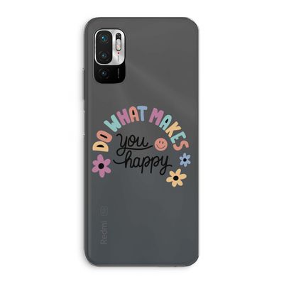 Happy days: Xiaomi Redmi Note 10 5G Transparant Hoesje