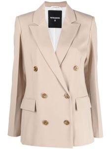 Patrizia Pepe blazer croisé à revers pointus - Marron