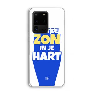 Laat de zon in je hart: Samsung Galaxy S20 Ultra Transparant Hoesje