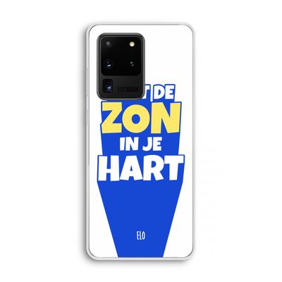 Laat de zon in je hart: Samsung Galaxy S20 Ultra Transparant Hoesje