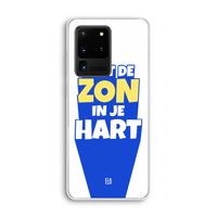 Laat de zon in je hart: Samsung Galaxy S20 Ultra Transparant Hoesje