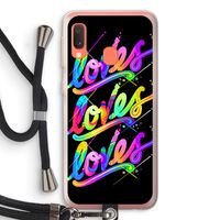 Loves: Samsung Galaxy A20e Transparant Hoesje met koord