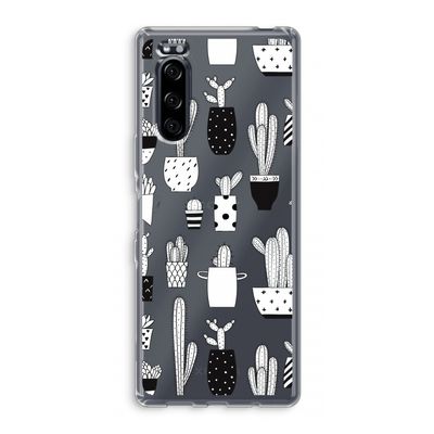 Cactusmotief: Sony Xperia 5 Transparant Hoesje