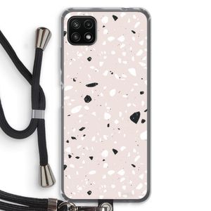 Terrazzo N°20: Samsung Galaxy A22 5G Transparant Hoesje met koord