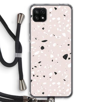 Terrazzo N°20: Samsung Galaxy A22 5G Transparant Hoesje met koord