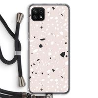 Terrazzo N°20: Samsung Galaxy A22 5G Transparant Hoesje met koord