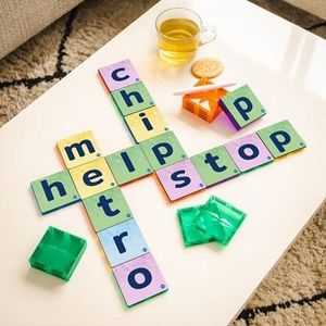 Coblo magnetische tegeltoppers - letters 60 stuks