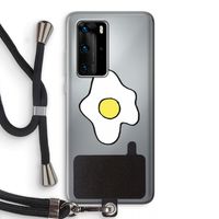 Spiegelei: Huawei P40 Pro Transparant Hoesje met koord