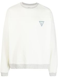 GUESS USA logo-print jersey sweatshirt - Blanc