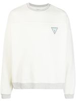 GUESS USA logo-print jersey sweatshirt - Blanc - thumbnail