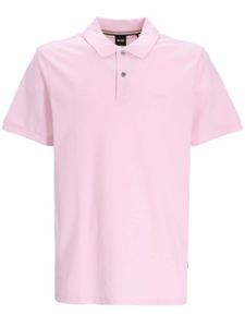 BOSS polo à broderies - Rose