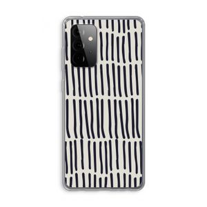Moroccan stripes: Samsung Galaxy A72 Transparant Hoesje