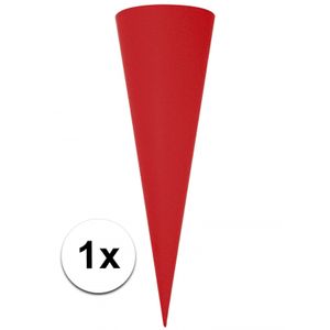 Puntvormige knutsel schoolzak rood 70cm     -