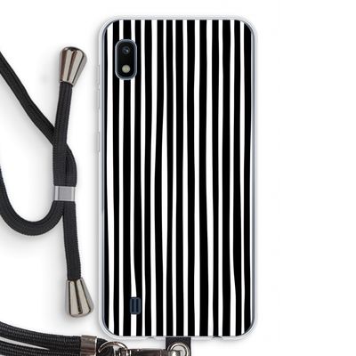 Stripes: Samsung Galaxy A10 Transparant Hoesje met koord