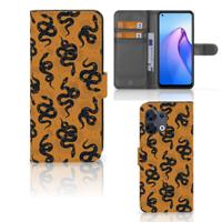 Telefoonhoesje | Met pasjeshouder | voor OPPO Reno8 Snakes
