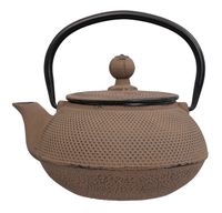 Taupe Gietijzeren Theepot - Cast Iron - 600ml - thumbnail