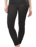 Zijden Dames Rib Legging Alkena Kleur Zwart Maat Large
