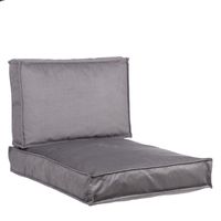 In The Mood Half-Palletkussenset Royal Velvet Grijs - 2 delig