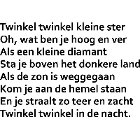 Twinkel Twinkel - Muursticker