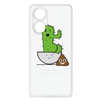 OPPO A58 4G Telefoonhoesje met Naam Cactus Poo OPPO A58 4G Telefoonhoesje met Naam Cactus Poo
