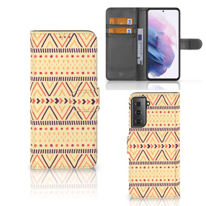 Samsung Galaxy S21 Plus Telefoon Hoesje Aztec Yellow