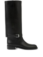 Burberry bottes en cuir - Noir - thumbnail