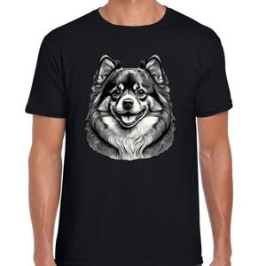 Cadeau/verkleed T-shirt heren - zwart - Pomeriaan hond - honden liefhebber
