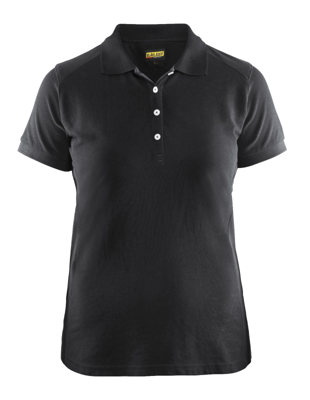 Blåkläder Dames poloshirt piqué 33901050 | Zwart | Maat L - 7330509479490