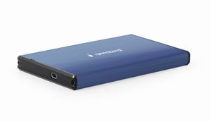 Externe HDD behuizing 2.5&apos; SATA USB3.0 Donker-Blauw (brushed)