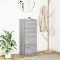 Dressoir 37,5x35x99 cm spaanplaat grijs sonoma