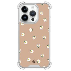 iPhone 14 Pro siliconen shockproof hoesje - Sweet daisies