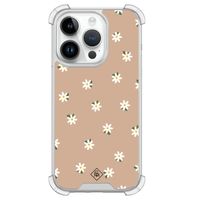 iPhone 14 Pro siliconen shockproof hoesje - Sweet daisies