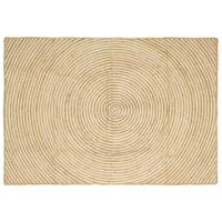 Vloerkleed Natuurlijk en Wit 120 x 170 cm Jute