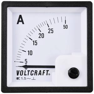 VOLTCRAFT AM-72X72/25A AM-72X72/25A Analoog inbouwmeetinstrument AM-72x72/25 A 25 A Weekijzer