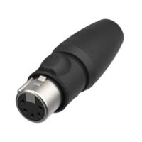 Neutrik NC5FX1-TOP XLR-connector Koppeling, recht Aantal polen: 5 Zwart 1 stuk(s)