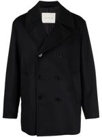 Mackintosh Dalton double-breasted wool peacoat - Bleu